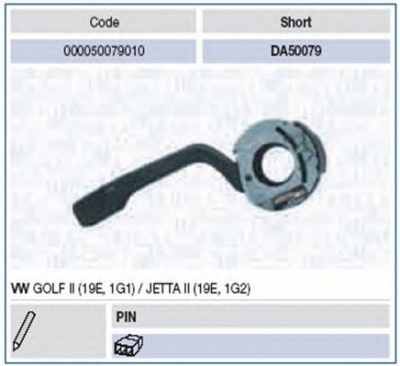 MAGNETI MARELLI 000050079010 -  Выключатель на колонке рулевого управления